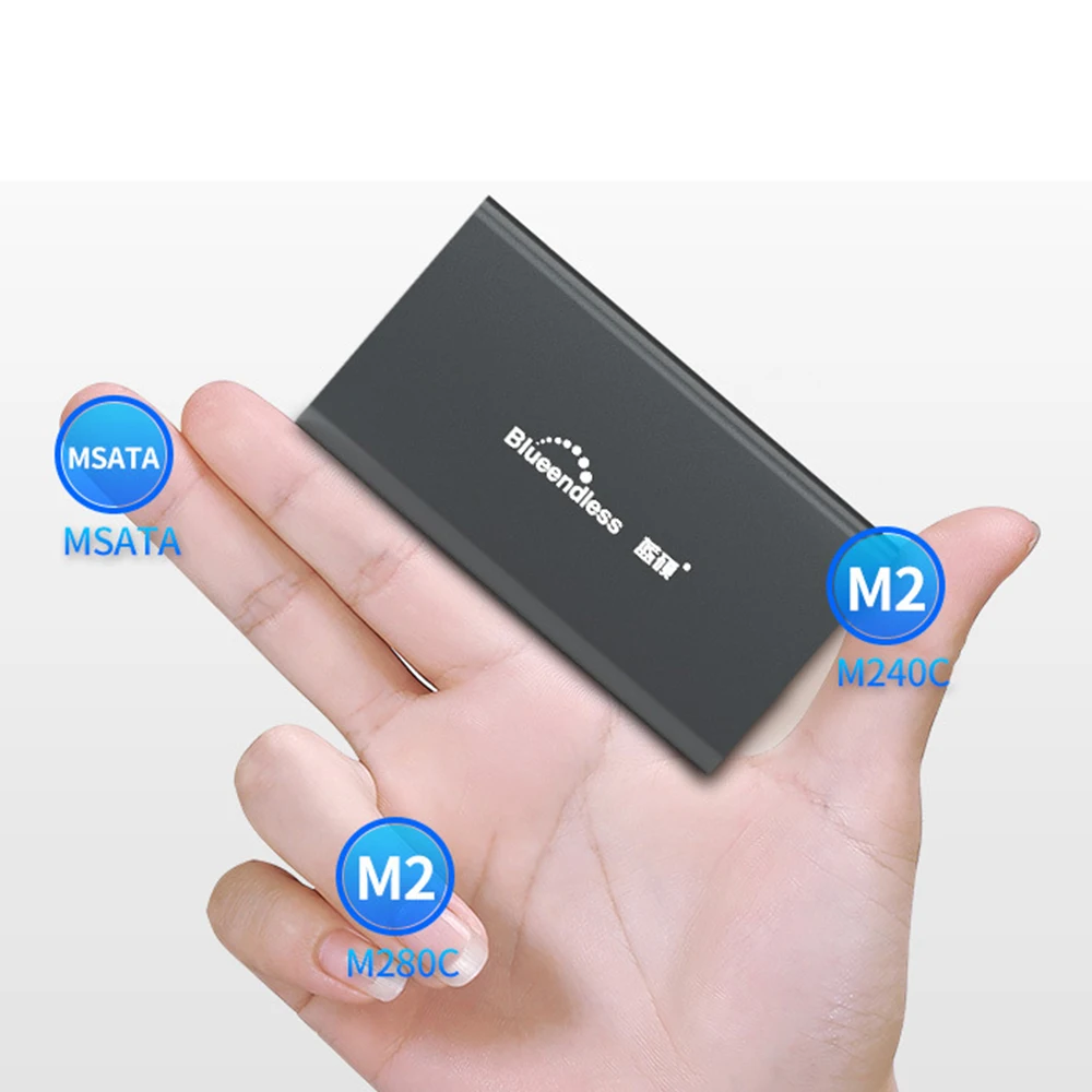 Blueendless Hdd док-станция M.2 Ssd чехол металлический 2,5 дюймовый Usb 3,0 внешний Hdd Caddy Box Nas корпус