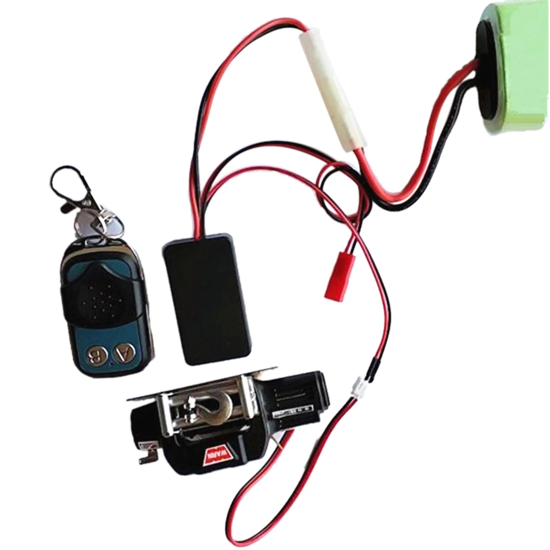 

RC 4WD 1:10 Remote Climbing Car Original Simulation Accessories Metal Electric Winch + Remote Control