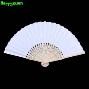 Happyxuan, 5 шт./партия, Детский набор для рукоделия, краска собственного приготовления, белый складной бумажный веер, развивающий креативный материал, игрушки для рисования, Детские - изображение