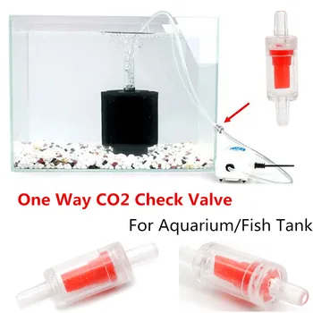 

10PCS Check Valve 4mm Inner One Way Non-Return Check Valve Aquarium Co2 System Aquarium Air Pump Plastic Red Water Tools