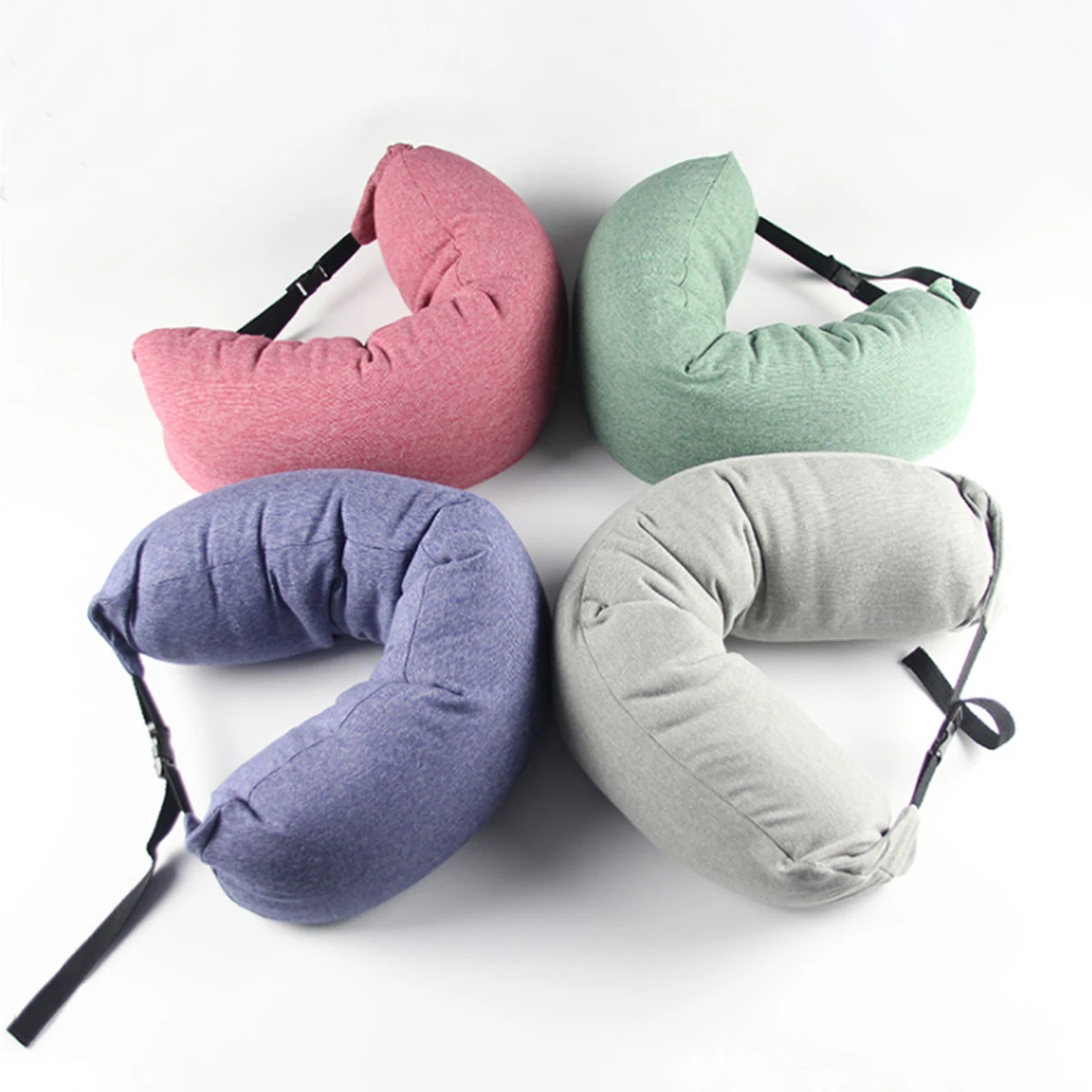 Регулируемая пряжка Twist Memory Foam подушка для шеи сгибаемый рулон подбородка