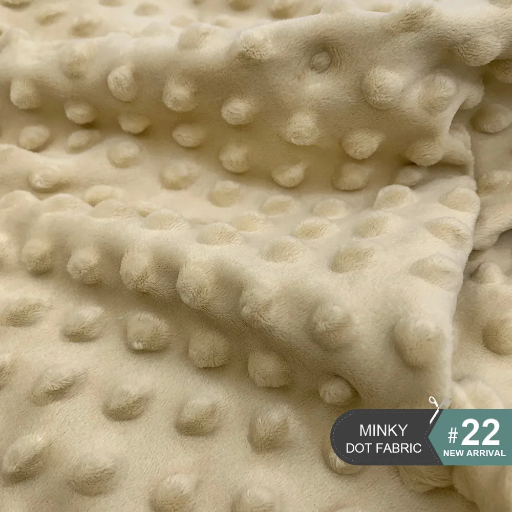 6 шт./лот 45x45 см супер мягкая ткань в горошек Minky для рукоделия шитье детское одеяло