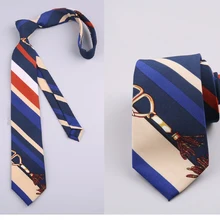 Новинка года пятно весело печати галстук женский мужской матч ретро красивый шифон галстук рубашка цветок повседневное модные