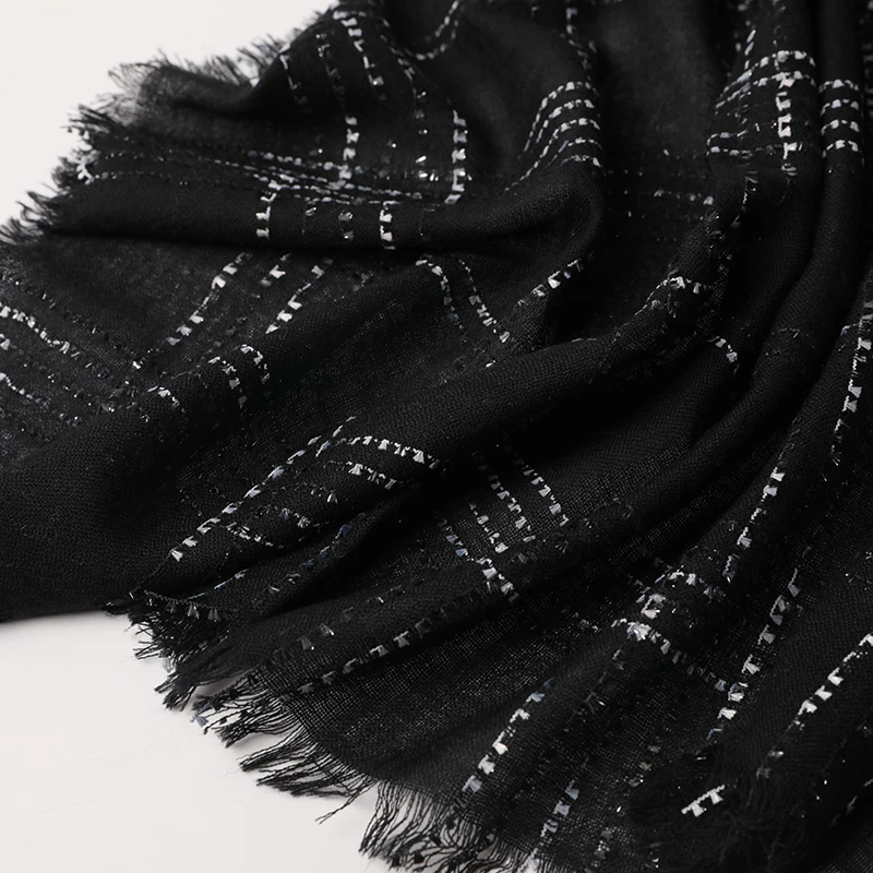 

Cashmere Women Scarf Warm Shawl Femme Pashmina Kerchief Toothbrush Yarn Wool Stole Head Neck Long Winter Scarf For Ladies