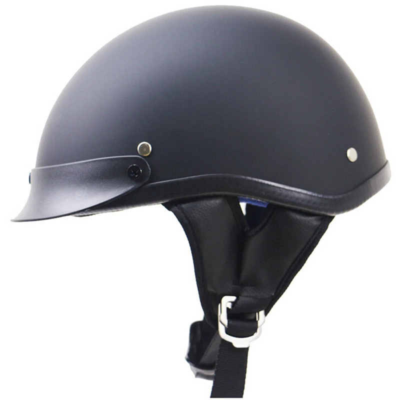 

1 pc Motorcycle Half Helmet DOT Open Face Chopper Cruiser Bike Skull Cap S-XL 2019 Moto Motocross Off Road For Adult Mens