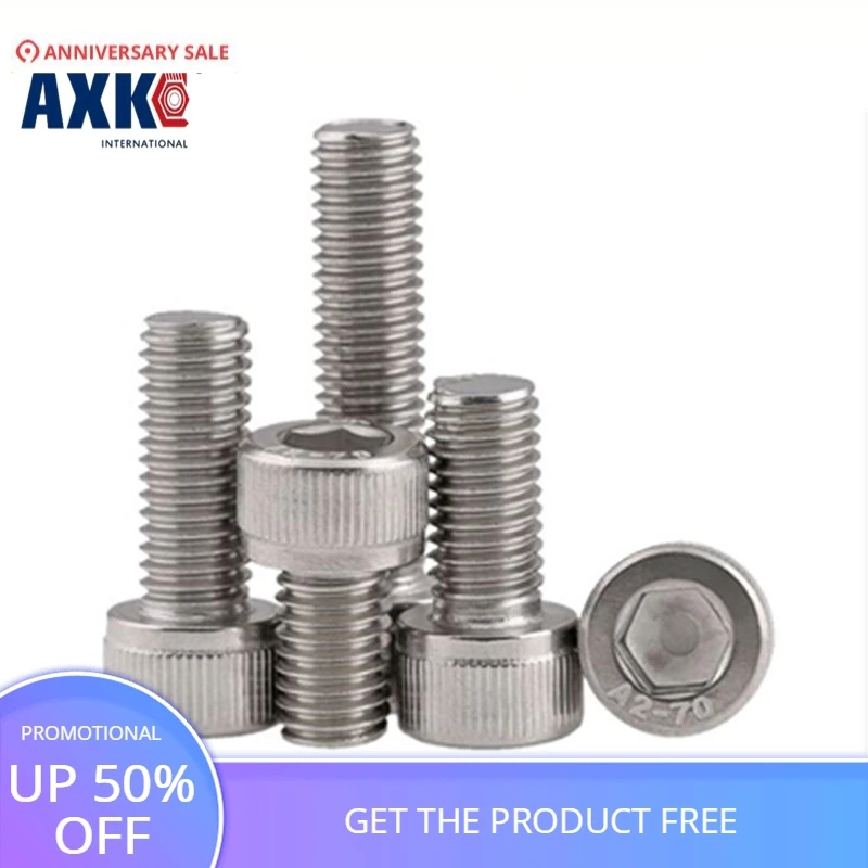 

Axk M3 M3*30 M3x30 M3*35 M3x35 304 Stainless Steel 304ss Metric Therad Knurled Allen Head Bolt Hex Hexagon Socket Cap Screw