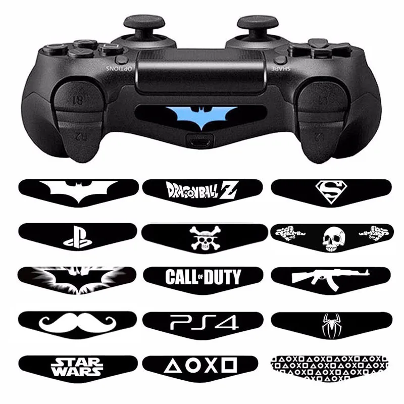 

2 PCS Custom Game Light Bar Vinyl Stickers Decal Led Lightbar Protect Skin for Playstation 4 Dualshock 4 PS4 PRO Slim Controller