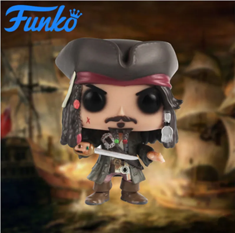 

Official FUNKO POP Pirates of the Caribbean #273 Model JACK Sparrow Captain Barbossa Action Figure Star Vinyl Dolls Collection