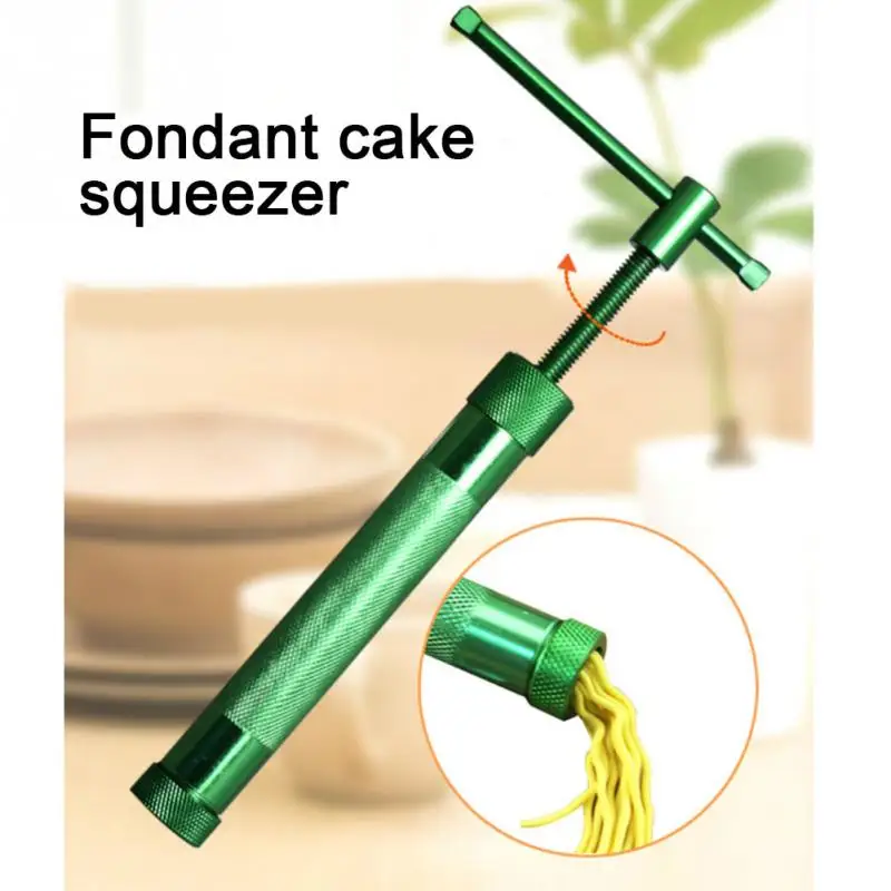 

Stainless Steel Sugar Paste Extruder Craft Gun with 20 Tips Sugar Craft Fondant Cake Sculpture Polymer Clay Tools