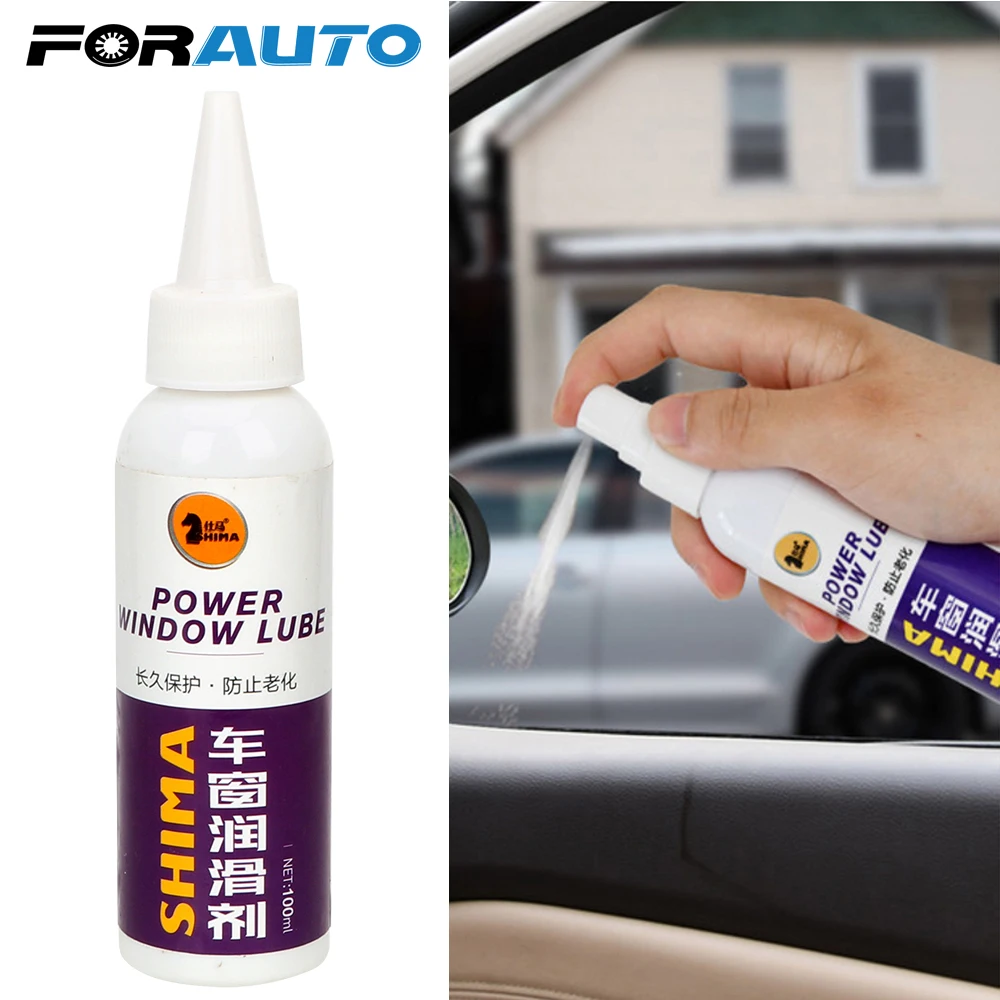 

FORAUTO 100mL Window Lubricant Auto Maintenance Paint Care Rubber Sealing Strip Belt Softening Car Door Noise Cancellation
