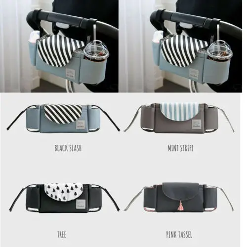 

Universal Buggy Baby Pram Organizer Bottle Holder Stroller Caddy Storage Bag