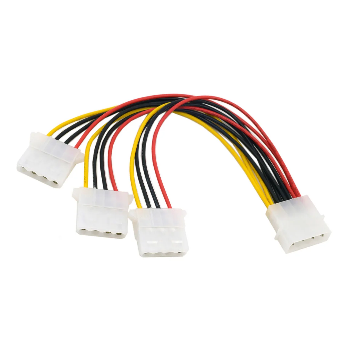 

CYDZ IDE 4 Pin Male to 3 IDE Female Y Type Splitter Power supply Extension Cable 10cm