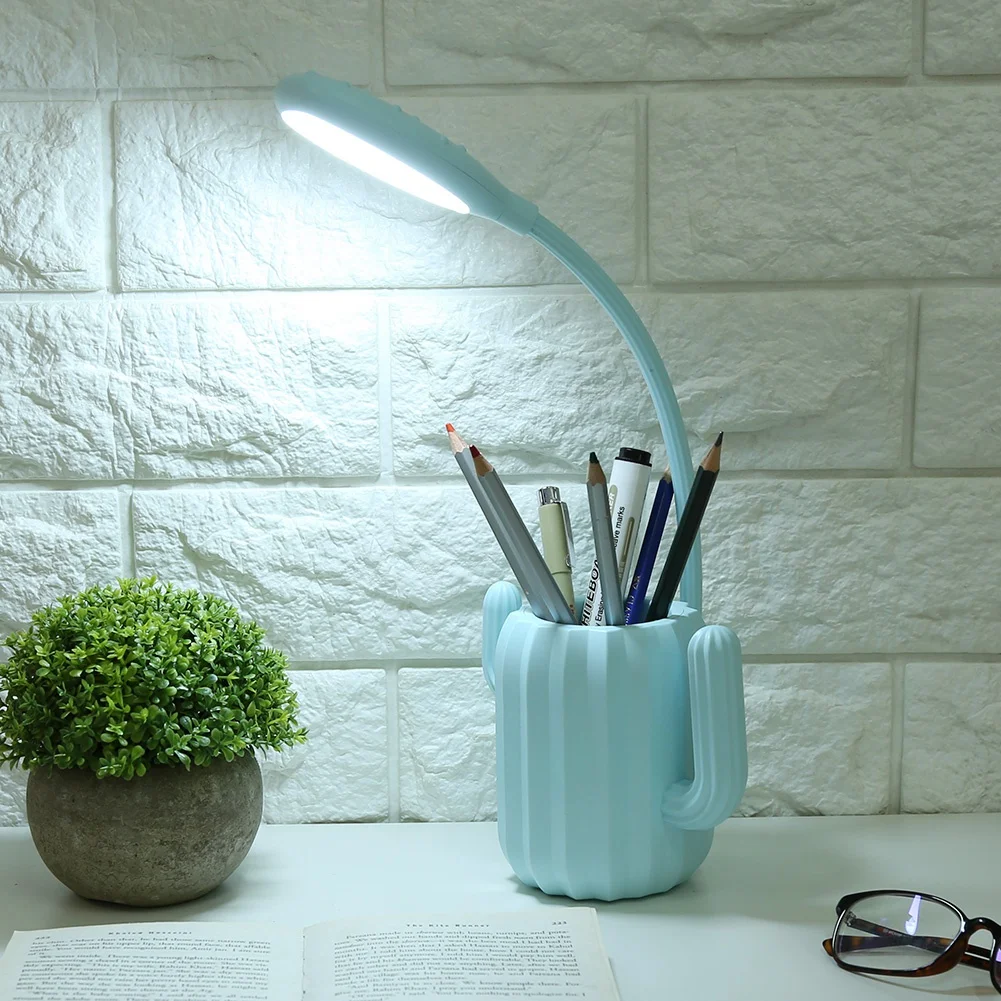 

luminaria de mesa Innovative Eye-protection Desk Lamp LED Table Light USB Charging Touch Switch with Pen Holder dedside