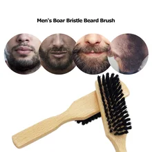 Портативный мужской помазок щетка для волос для лица расческа Мужская щетка для усов с ручка из плотной древесины