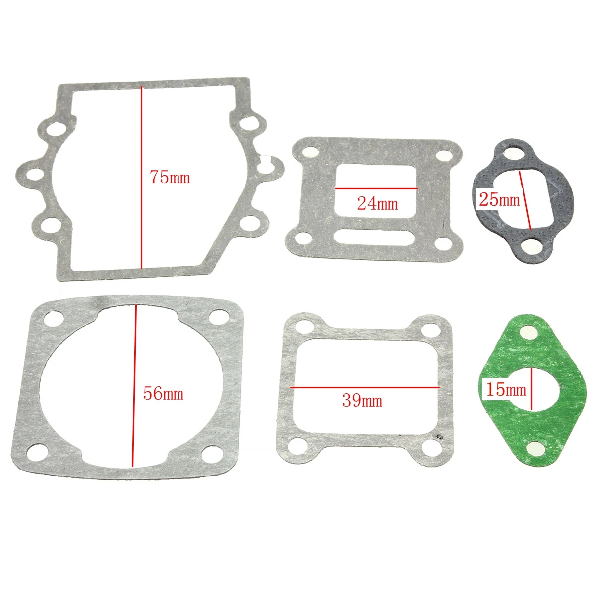 Полный набор прокладок 47cc-49cc двигателя цилиндра колодки для Мини Мото Quad