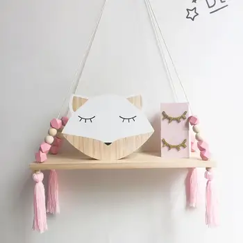 

Wall Hangings Creative Girl Wall Decoration Simple Solid Wall Decoration Living Room Wall Hanging Pink Octagonal Wooden Beads