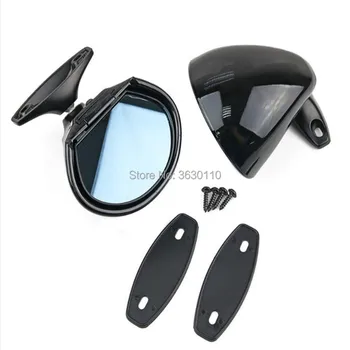

2pcs Left & Right Universal Classic Retro Car Door Side Wing Rearview Mirror Gaskets Vintage
