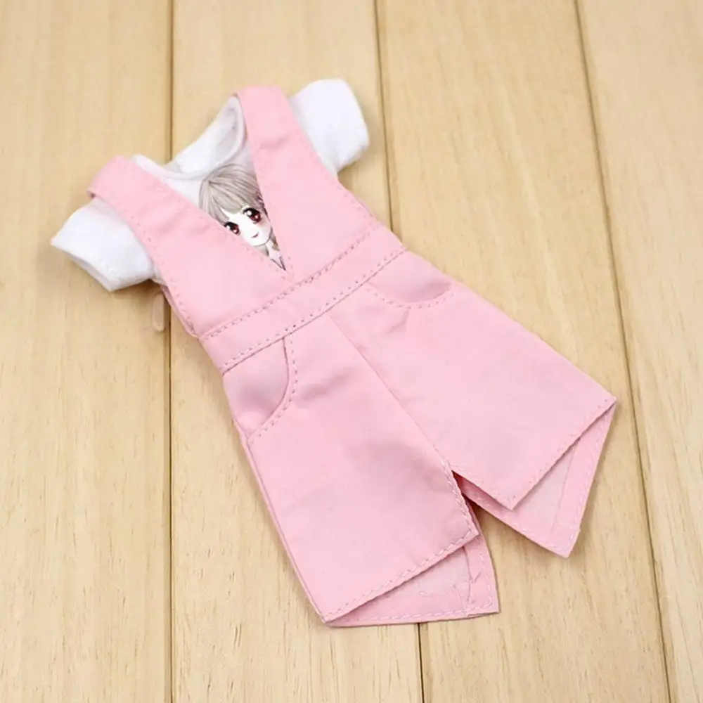 

[wamami] New 12" Neo Blyth Doll Takara Doll Pink T-shirt Sling Dress Set