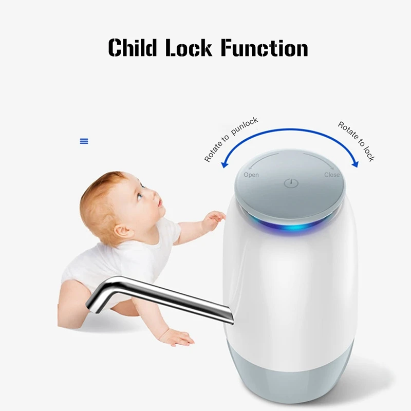 Portable 5V 4W Electric Water Dispenser USB Charging Electric Water Dispenser Child Lock Dual-Pump Water Treatment Appliances Portable 5V 4W Electric Water Dispenser USB Charging Electric Water Dispenser Child Lock Dual-Pump Water Treatment Appliances