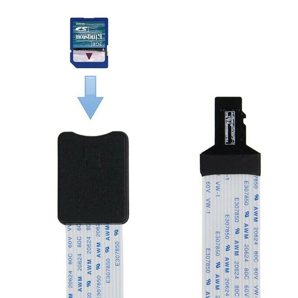 

Hot Sale Mini 48CM TF to Micro SD Card Flex Extender Cable TF Extension cable Memory Card Extender Cord for Car GPS Mobile