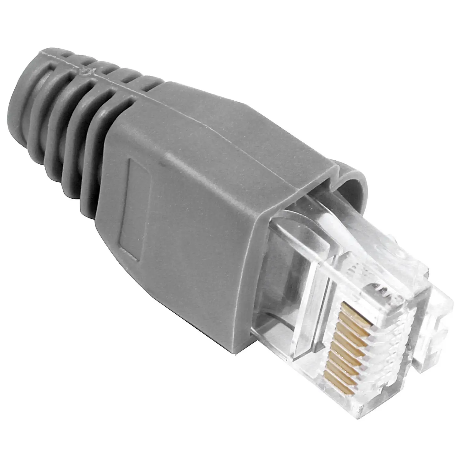 

Boot Cover Shielded 8P8C RJ45 Cat5 Cat6 Network End Plug 40pcs Gray