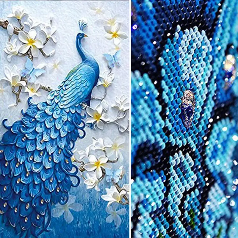 Full Rhinestone Painting 5D Point Rhinestone Cross Stitch Three