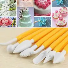 8 шт. набор кухонных инструментов резьба нож пакет пластиковый торт вырезанный помадка форма для выпечки DIY кухонные аксессуары