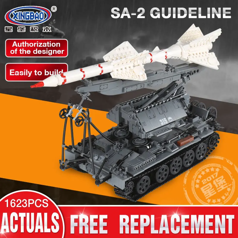 

Xingbao 06003 Military Series The Sa-2 Guideline Set Compatible LP Building Blocks Bricks Boy`s Toys For Children Gifts