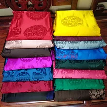 Шелковая ткань Китайская традиционная парча атласная Cheongsam свадебное платье Хан Тан костюм Тибетский Халат пальто Подушка подвес дракон