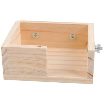 

Practical Boutique Pet Bird Perch Parrot Parakeet Stand Platform Food Feeder Corner Desk Small Animal Bird Parakeet Playground