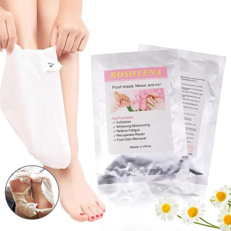 

Hot! 2pcs Exfoliate Foot Mask Remove Dead Skin Cuticles Feet Mask Whitening Moisturize For Pedicure Dropshipping