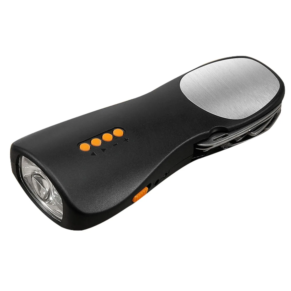 

Outdoor emergency hand-cranked flashlight multi-function mobile phone charging mobile power flashlight