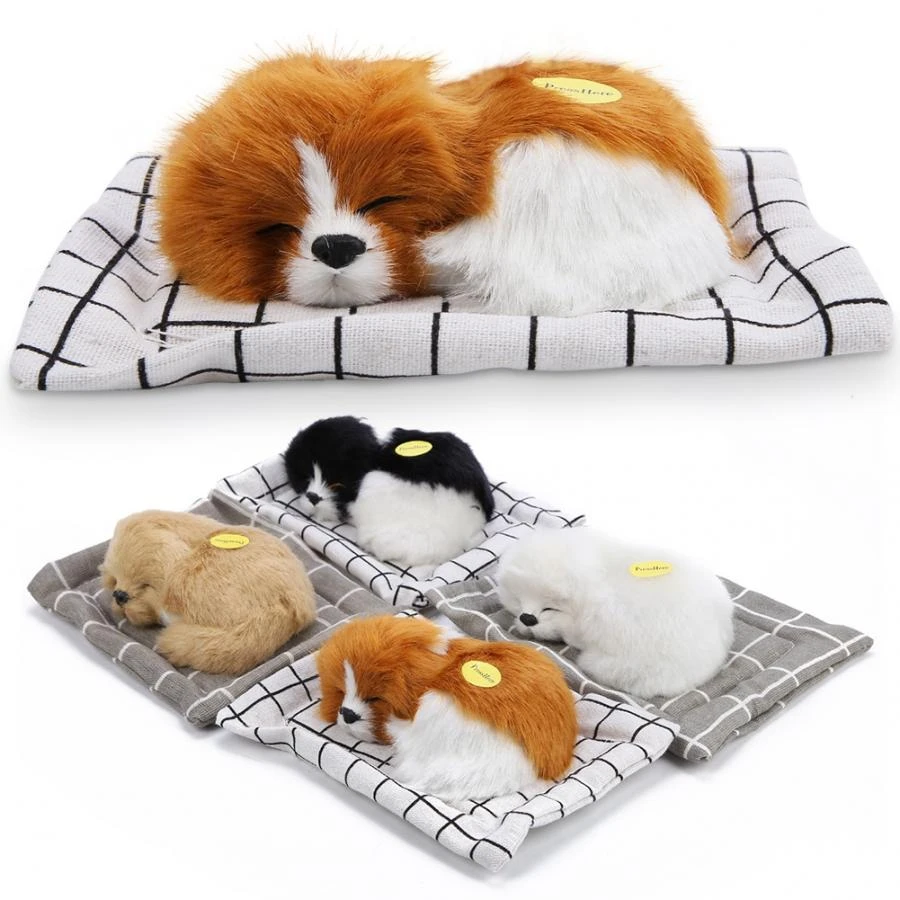 sleeping dog stuffed animal