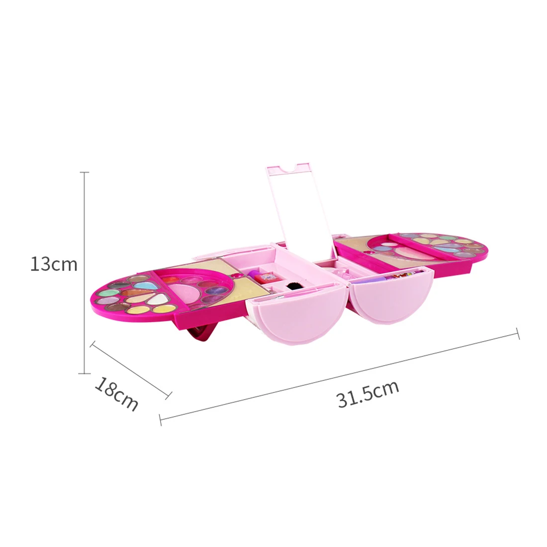 42 шт./компл. модная детская безопасность нетоксичный ролевые игры Красота игрушки косметика для макияжа с чемодан набор для девочек подарок на день рождения