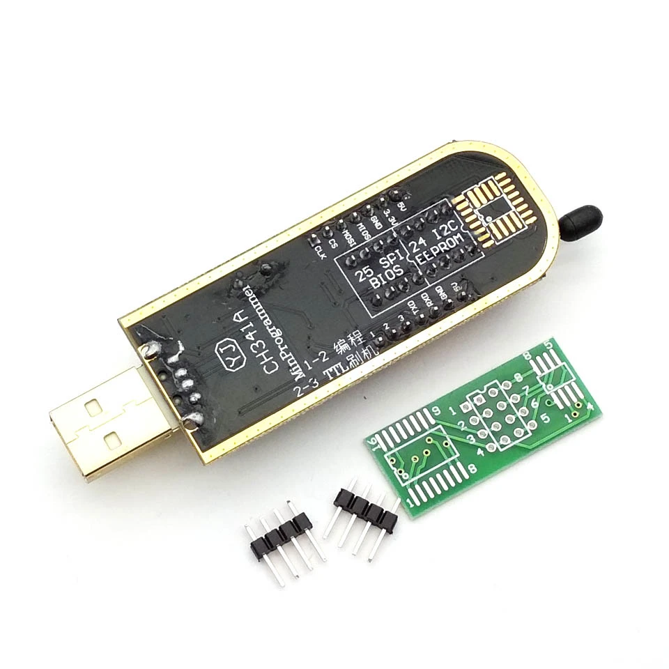 Программатор USB CH341A Series 24 EEPROM записывающее устройство 25 плата флэш BIOS SPI модуль в