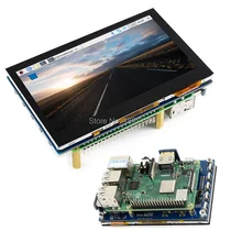 Raspberry Pi 4,3 дюймов lcd ips 800x480 USB емкостный сенсорный экран для Raspberry Pi/4B/3B+ 2B+ 4,3 дюймов lcd мульти мини-ПК