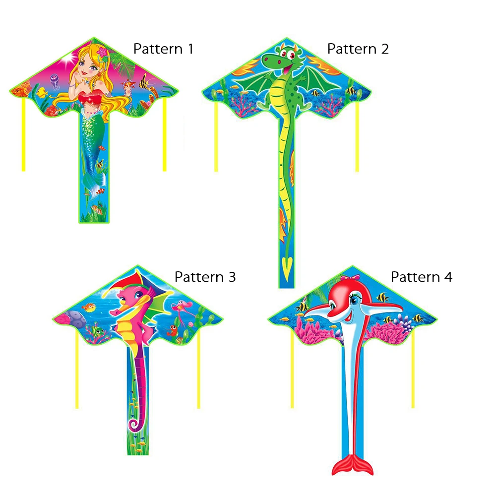 

Cartoon 112 x 52cm Colorful Single Line Kite with 50M String for Kids and Adults Outdoor Beach Flying Kite