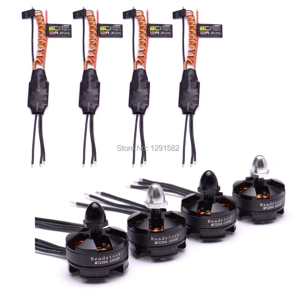 Мотор MT2204 2204 2300KV + 12A Simonk / BLHeli ESC для Floss 210 215mm QAV250 Robocat 270 Quadcopter | Игрушки и хобби