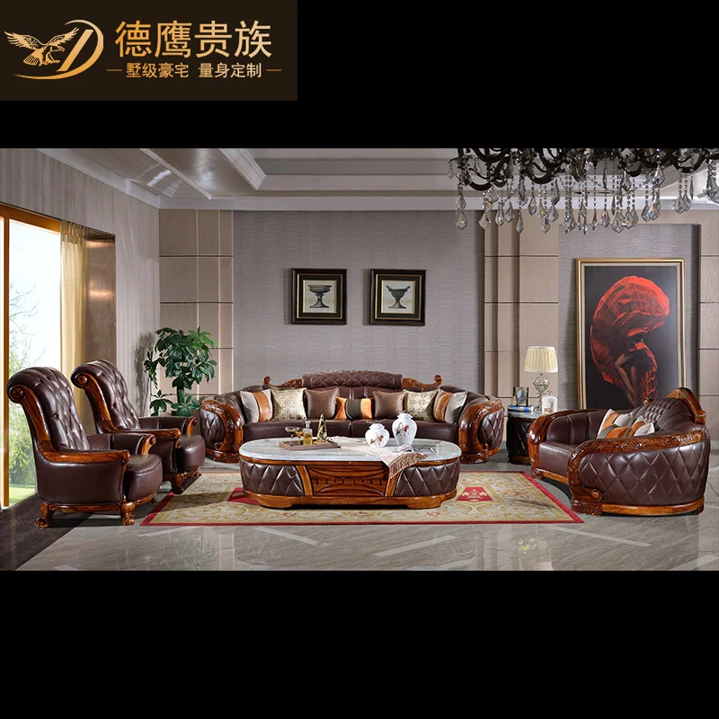 

sofas futon divano Genuine Leather sofa set living room furniture diseno love seat design Tea Table muebles de sala cajonera new