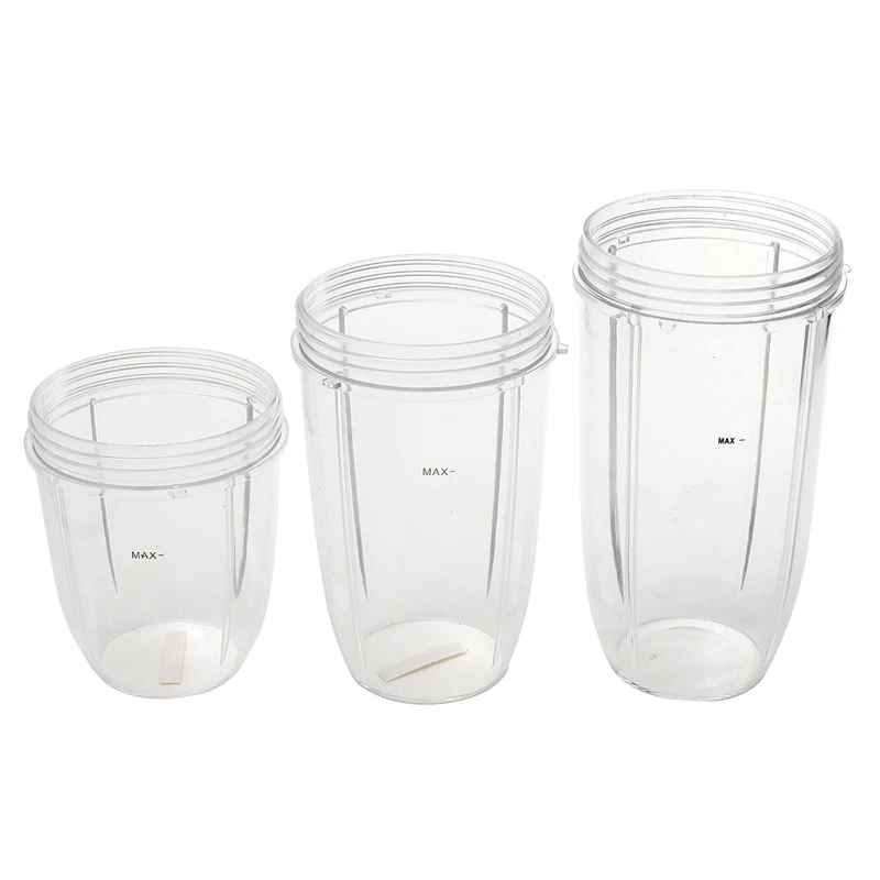 Kopen EAS 3Pcs Vervanging Cups 32 Oz Colossal + 24 Oz Tall + 18 Oz Kleine Cup + 3 Deksels Voor Nutribullet fruit Juicer Onderdelen Keuken Applian
