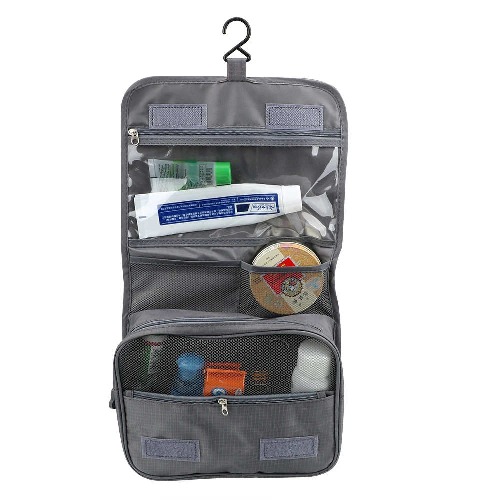 HILIFE حقائب للزينة للماء أكسفورد حقائب مكياج المحمولة تعليق الزينة عدة الحمام المنظم السفر مستحضرات التجميل حقيبة التخزين