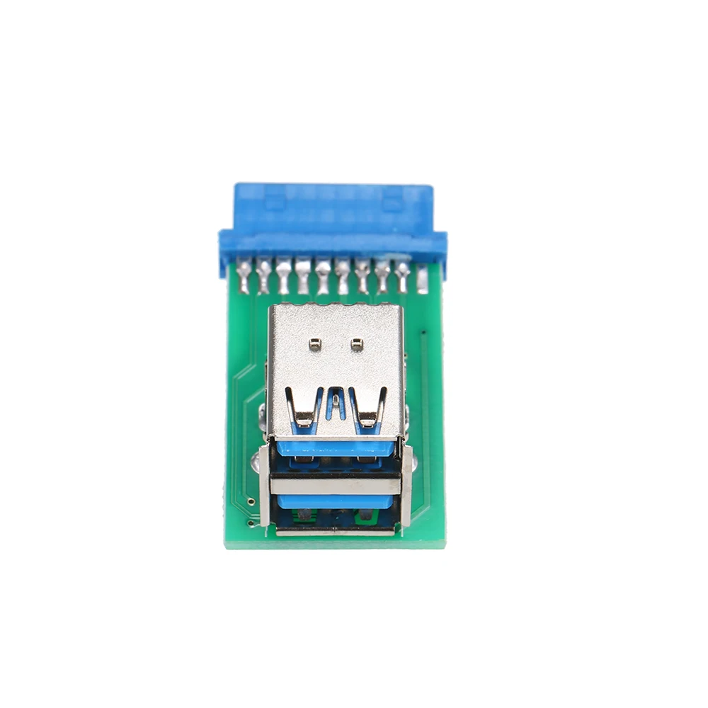 Двойной USB 3 0 Type A адаптер материнской платы 20Pin/19Pin адаптер|Компьютерные кабели и