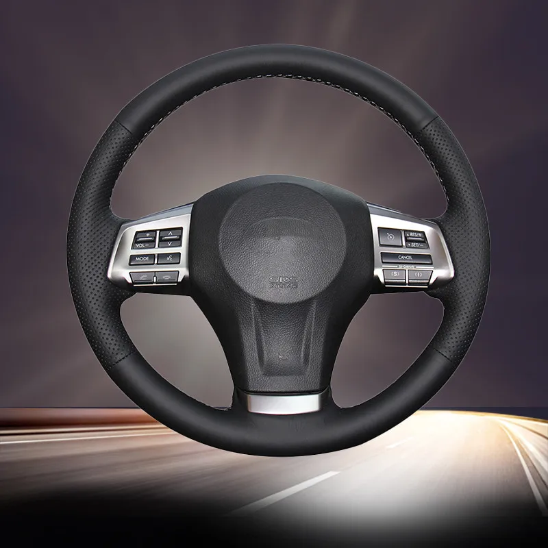 

Auto Braid on the Steering Wheel Cover for Subaru Forester 2013-2015 Legacy 2013-2014 Outback 2013-2014 XV 2013-2015 Car Covers