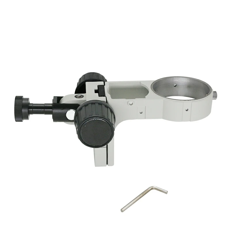 Industrial Adjustment Focus Arm Stereo Microscope Holder E Arm Head Holder Ring Arbor Stand Bracket Diameter 76 mm Accessories