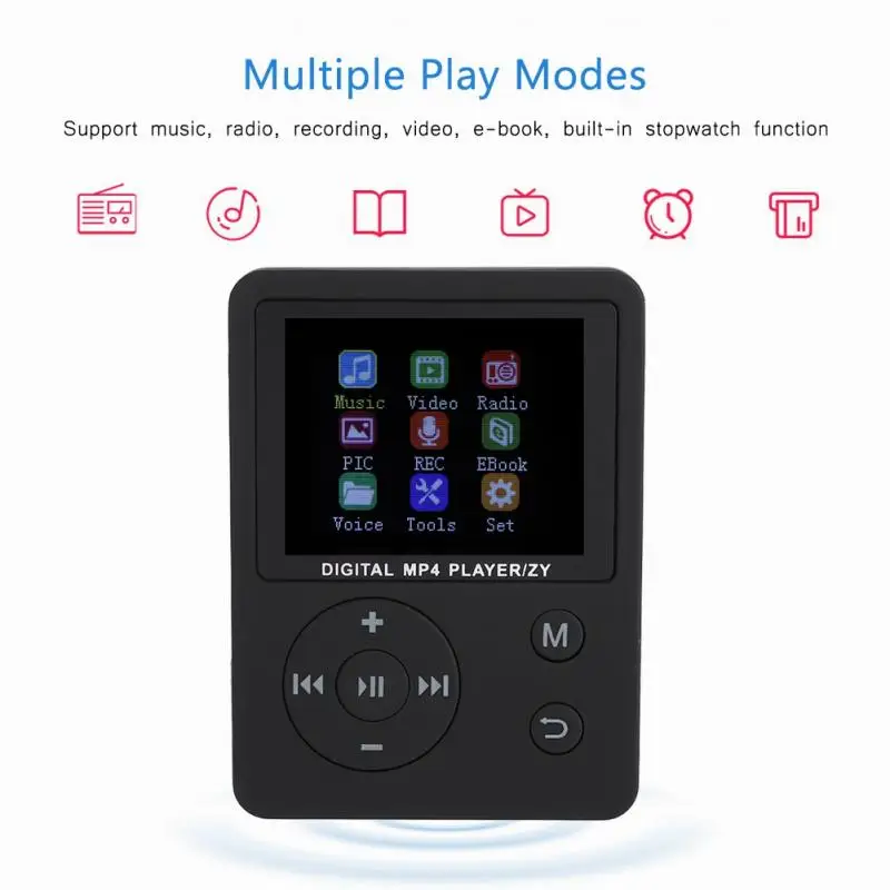 Thin Lightweight Portable Color Screen HiFi Player MP3 MP4 Music Player