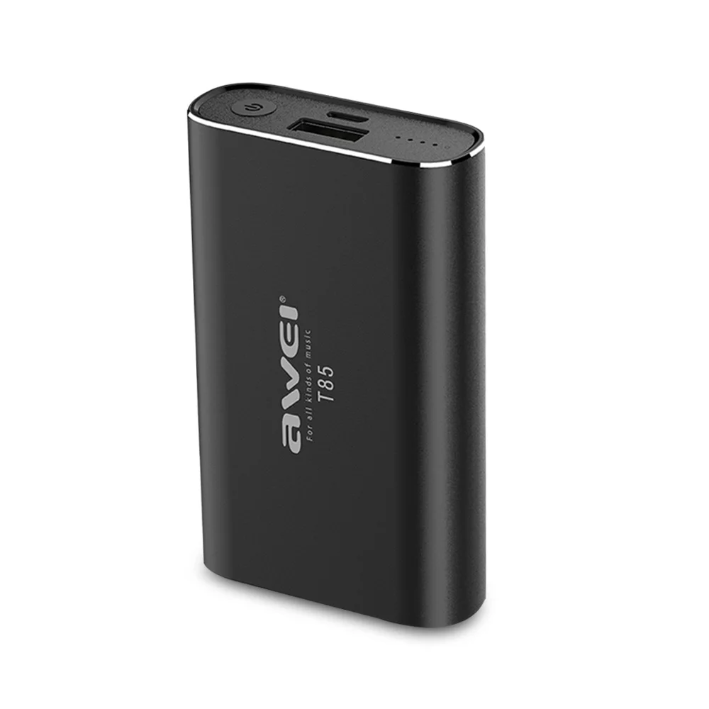 Awei T85 TWS Twins True Wireless Earphones Bluetooth V5.0 In Ear Sport Earbuds IPX4 Waterproof For Running With Recharge Base