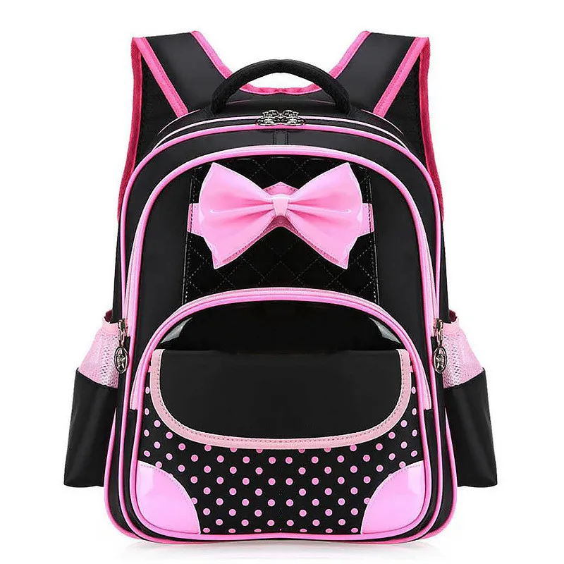 

Cartoon Bow School Bags Backpack Children Orthopedic Backpack Primary 1 -3 Grades Waterproof Backpack Gifts Wholesale Mochila
