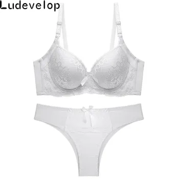 

New Embroidery Bra Briefs Set Fashion Full Lace Thin Thick Women's Sexy Underwear Bra Set Sexy Cutout Lace Bra and Panties