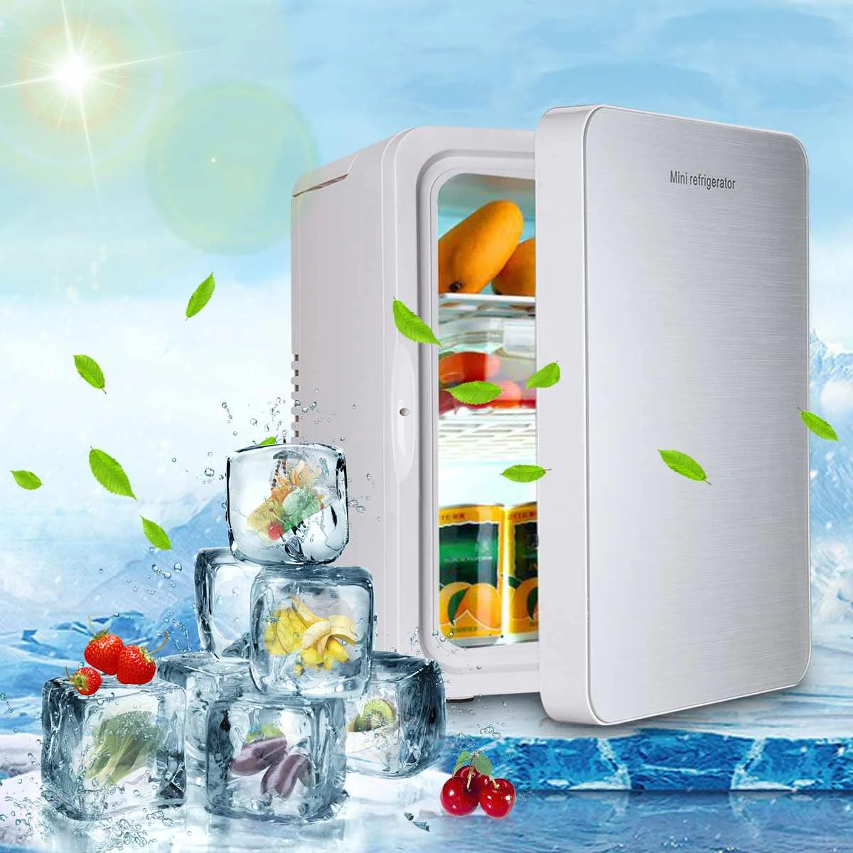 

20L Portable Mini Refrigerator 12V/220V Car Camping Home Fridge Cooler & Warmer Low Noise Single Core Good Heat Dissipation
