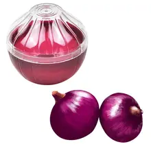 Овощерезка в форме фруктов, коробка для хранения продуктов, пластиковый контейнер с прозрачной крышкой(стиль Лука